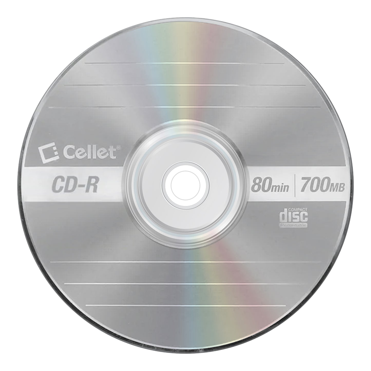 WCD5 - Cellet CD-R 5-Pack – 700MB 80-Minute Blank Discs, 52X Speed for Data, Music, and Photo Recording