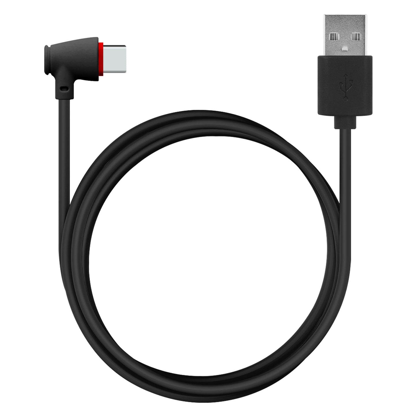 DCA904BK - Cellet 90 Degree USB C to USB A Cable (4ft) Right Angle Type C Charging & Data Sync Cord, Heavy Duty Fast Charge Compatible with Apple iPhone 17/16/15 Series, Samsung Galaxy, Pixel, Moto, iPad, Laptop