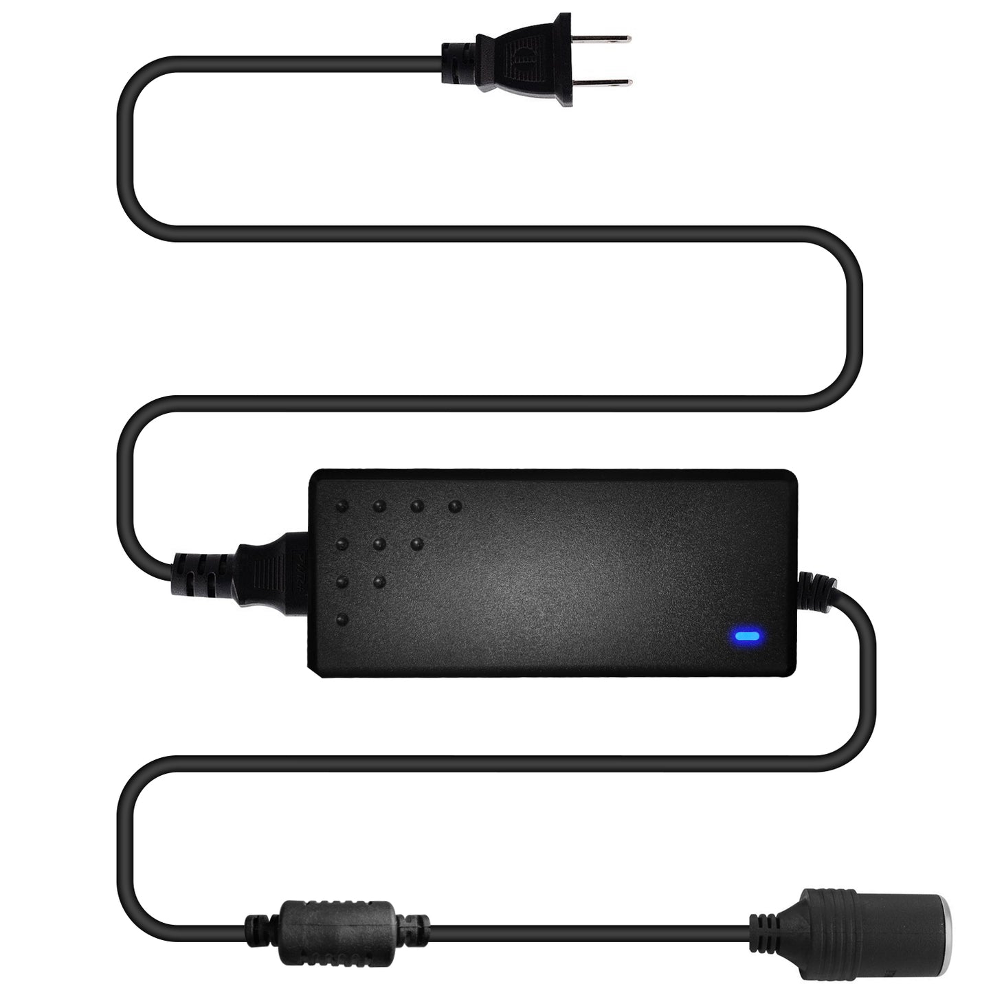 FM8500 - Cellet AC to DC Car Power Converter Adapter, 110V/120V AC Wall Outlet to 12V DC Cigarette Lighter Socket, 8.5A 102W Power Supply Adapter for Car Accessories, GPS, Phones, Dash Cams, Mini Vacuums