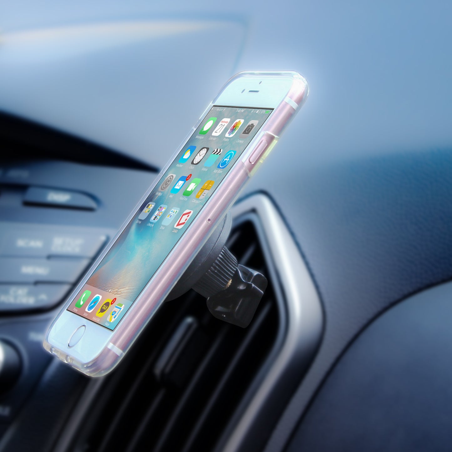 CLCMETALP8 - [8 Pack] Universal Metal Plates for Magnetic Phone Car Mount - 4 Round and 4 Rectangular High-Bond Adhesive Patches with Protective Films - Compatible with iPhone, Samsung, Pixel, and All Magnetic Holders - Black