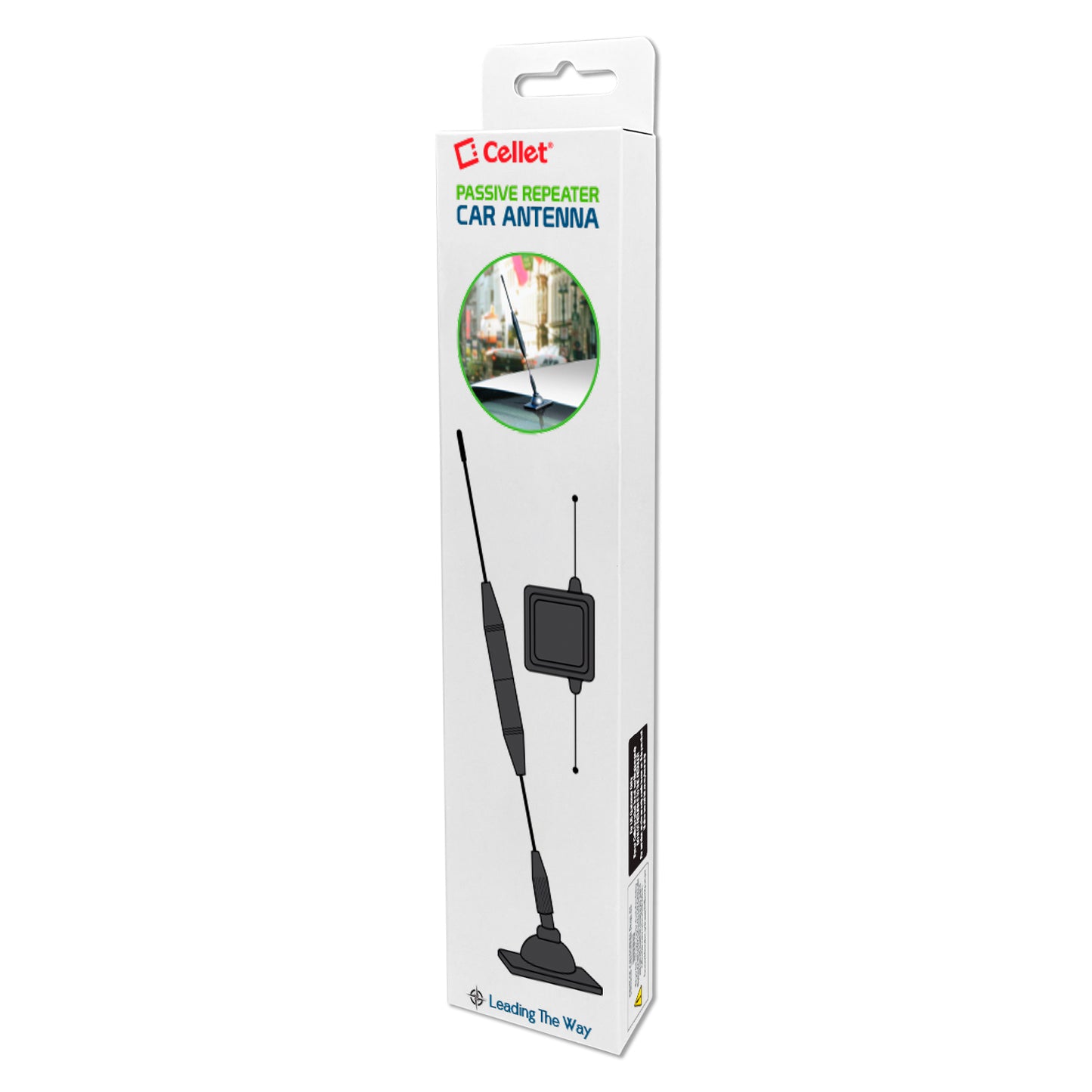 ACAR3A-AZFBA - 📡 Cellet Passive Repeater Car Antenna Signal Booster Kit for Vehicle Cell Phone Reception, Magnetic Roof Mount External Antenna with Indoor Passive Repeater Patch, No Power Required, Universal Cars Trucks SUVs RVs 🚗