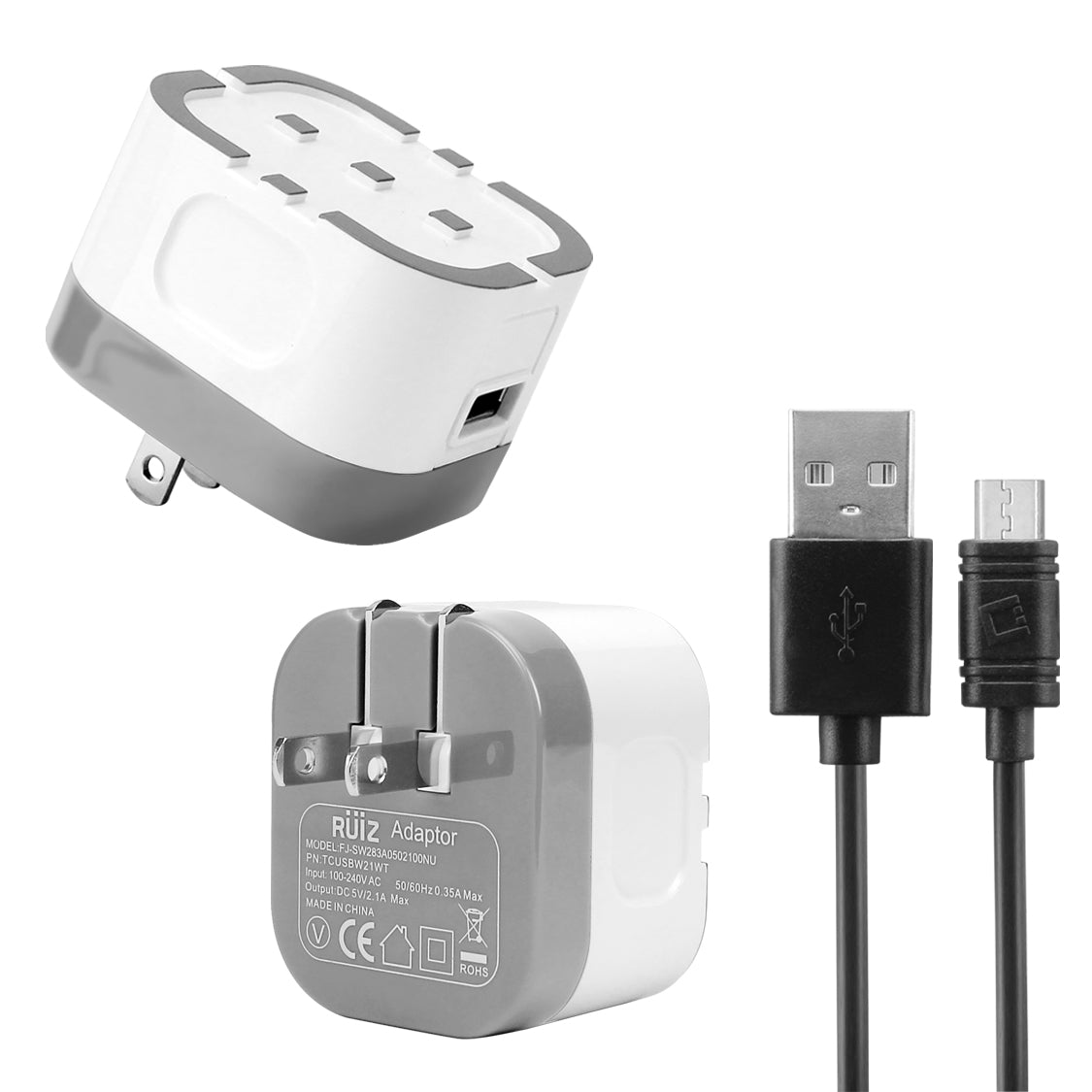 TCUSBW21WTM - Cellet 10 Watt/2.1 Amp Home Charger Compatible with Alcatel Go Flip, Go Flip 3, Go Flip V, Alcatel Cingular Flip 2/3, Alcatel MyFlip 2, QuickFlip, Smartflip 4052r 5044C & flip Micro USB Phone Charge
