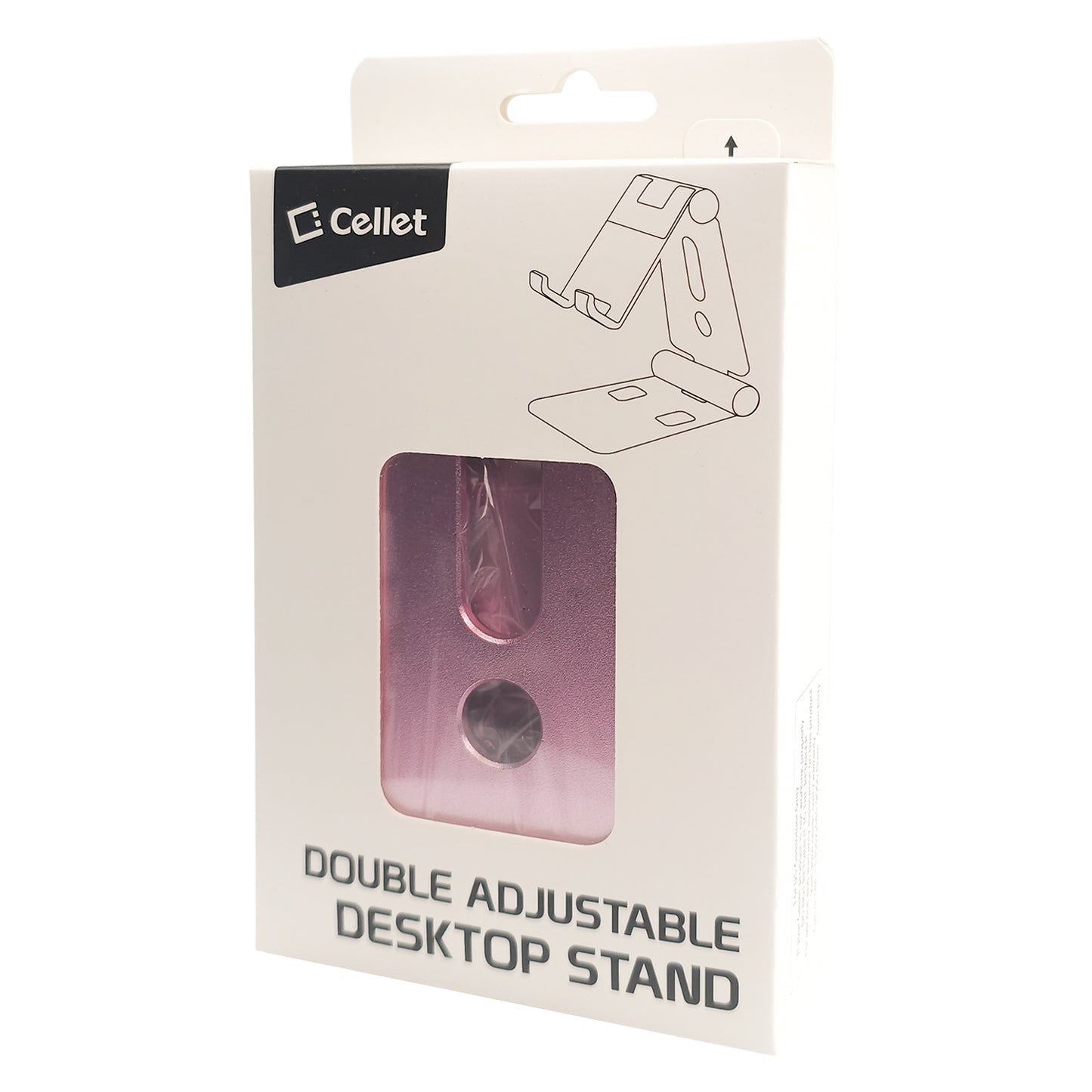 PHALURG_FA - Adjustable Desktop Stand, Heavy Duty Adjustable Aluminum stand with 270 Degree Rotation for Smartphones, Tablets, iPads and Nintendo Switch – Rose Gold
