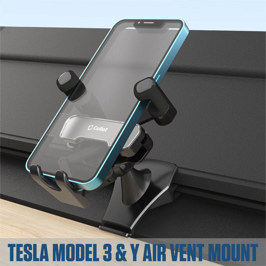 PH250 - Air Vent Mount for Tesla Model 3 & Model Y Compatible with iPhone 14, 14 Pro Max, Galaxy S22 Ultra, S22+ and More