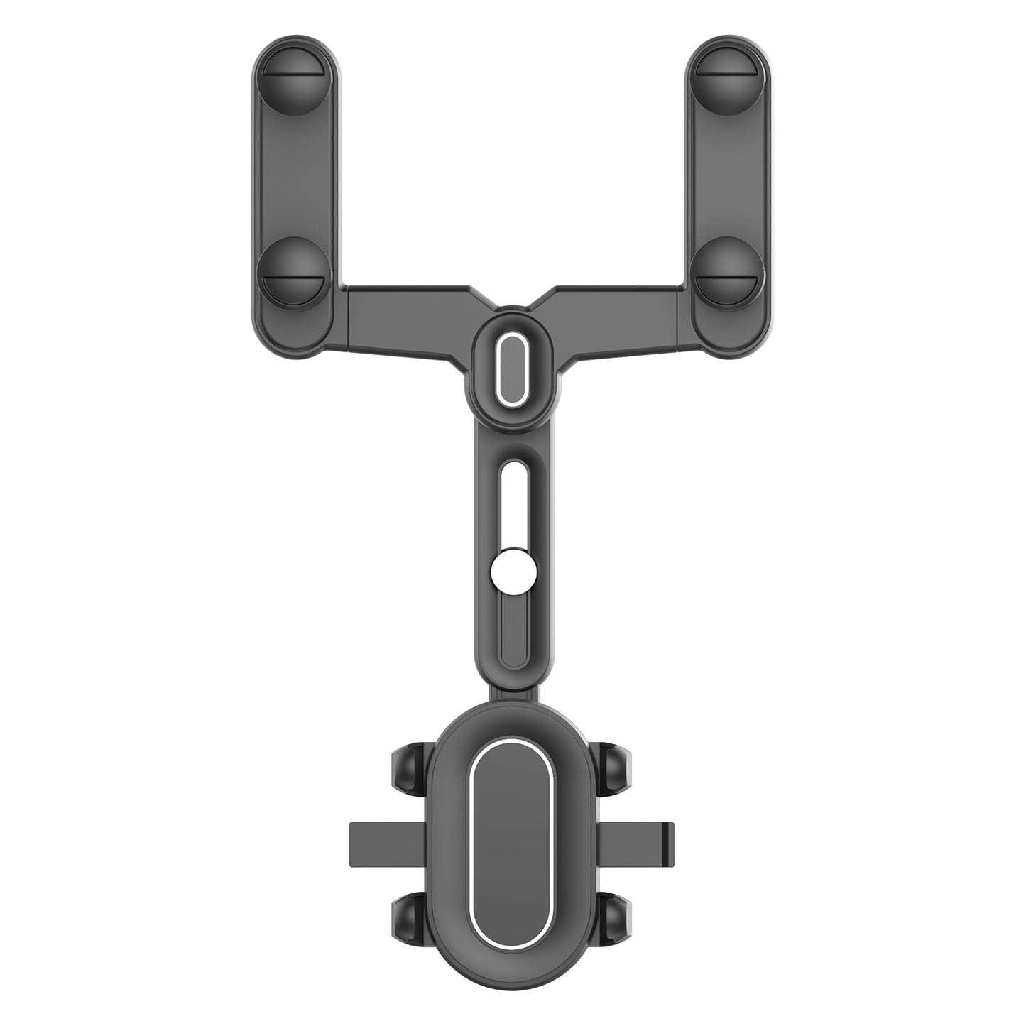 PHMIR5 -  Cellet Rear-View Mirror Phone Mount – 360° Rotation Car Holder for iPhone 15 14 13 Pro Max, Samsung Galaxy S24 S23 Ultra, Adjustable Fit 2.3”-3.75”, Hands-Free GPS Navigation