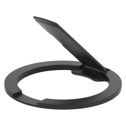 CLCMRINGA - Magnetic Phone Ring Holder for MagSafe, 360° Rotation Finger Grip & Adjustable Kickstand, Slim Zinc Alloy Cell Phone Stand Compatible with iPhone 17 16 15 14 13 12 Pro Max, Black