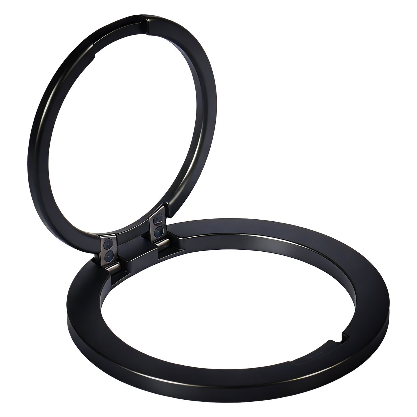 CLCMRINGB - Magnetic Phone Ring Holder for MagSafe, Ultra-Thin Zinc Alloy Kickstand, 360° Rotation Cell Phone Grip Compatible with iPhone 17 16 15 14 13 12 Pro Max & Android