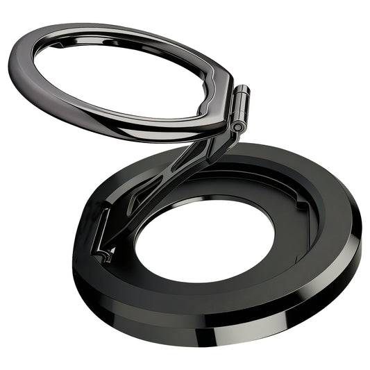 CLCMRINGC - Magnetic Phone Ring Holder Compatible with MagSafe - Ultra-Light 45g Aerospace Design - 360° Rotation & 90° Flip Metal Kickstand - Strong Grip Mount for iPhone 15 14 13 12, Plus, Pro Max & All Cases