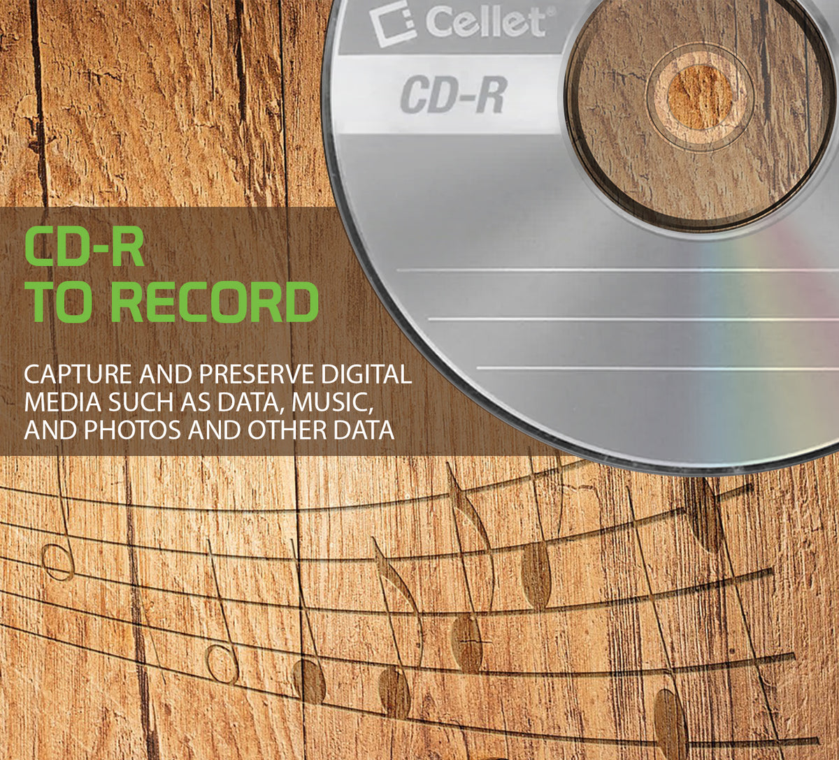 Cellet CD-R 10-Pack – 700MB 80-Minute Blank Discs, 52X Speed for Data, Music, and Photo Recording