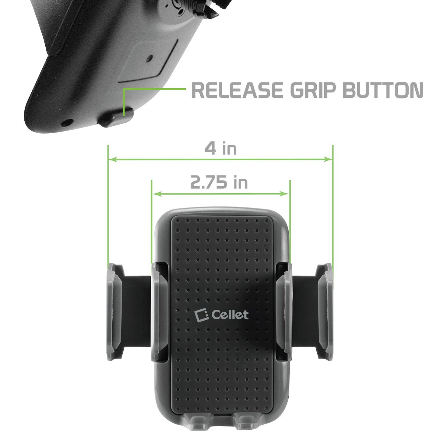 PHD250 -  Cellet Smartphone Holder, Car Phone Mount with 360 Degree Rotation