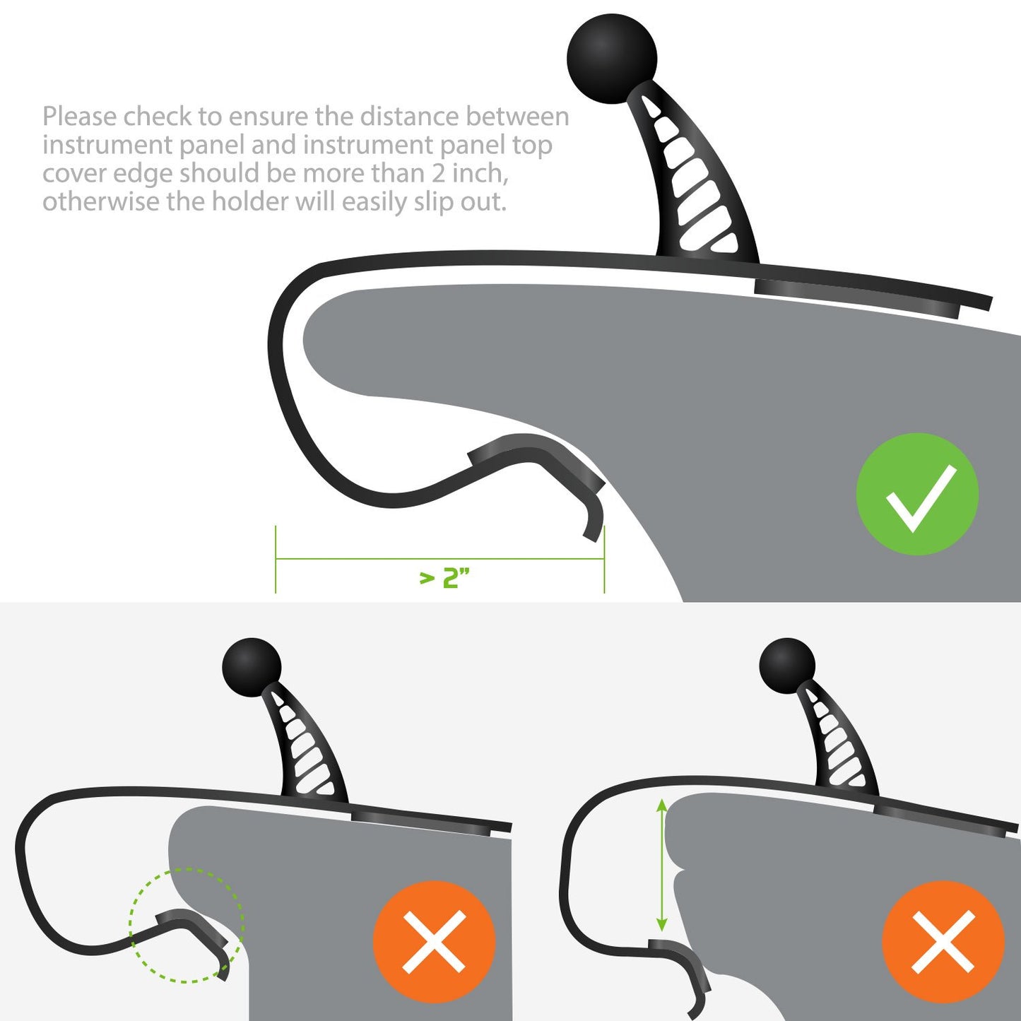 PHD250 -  Cellet Smartphone Holder, Car Phone Mount with 360 Degree Rotation