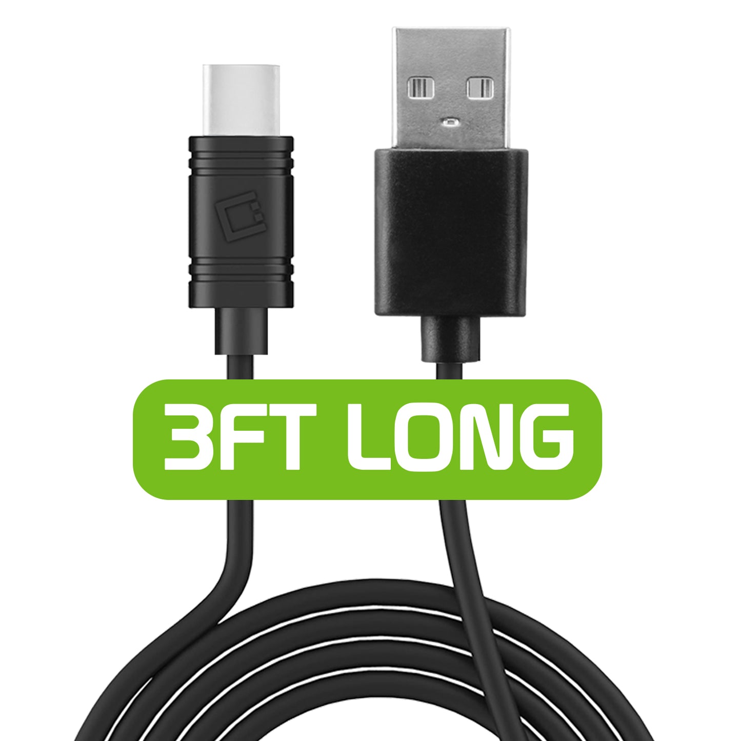 DCABULK4- Durable 3ft USB-C Data  Cable, Data Sync Cable for USB-C Enabled Devices – Black